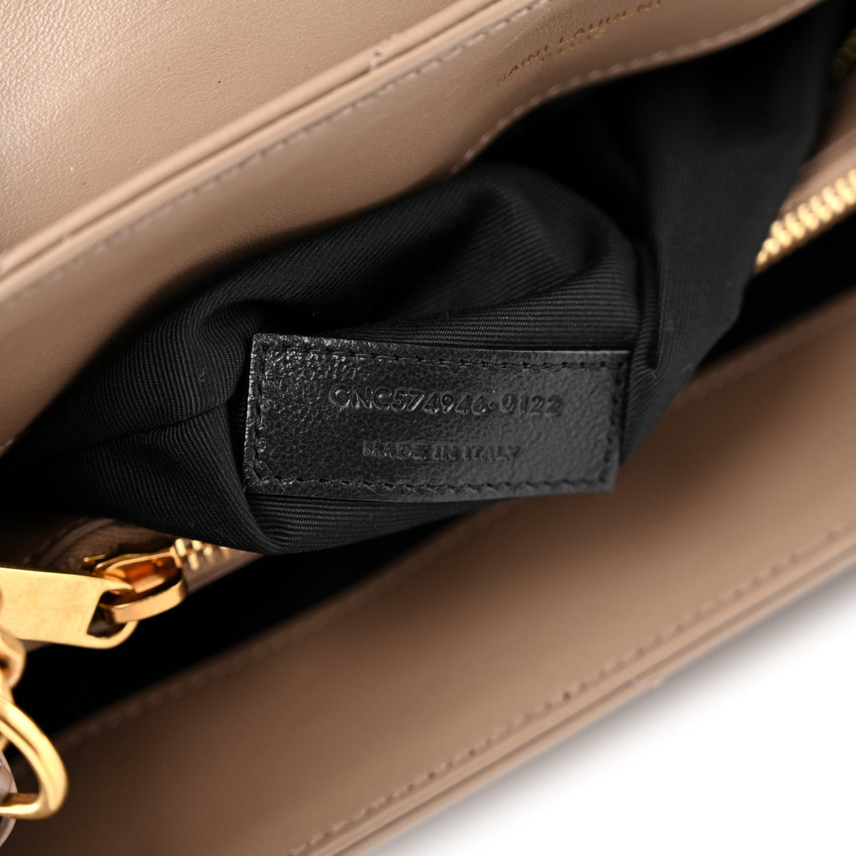 Calfskin Y Quilted Monogram Medium Loulou Chain Satchel Dark Beige