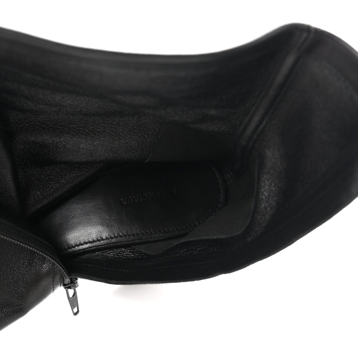 Shiny Soft Sheepskin Glove 80mm Ankle Boots 37.5 Black