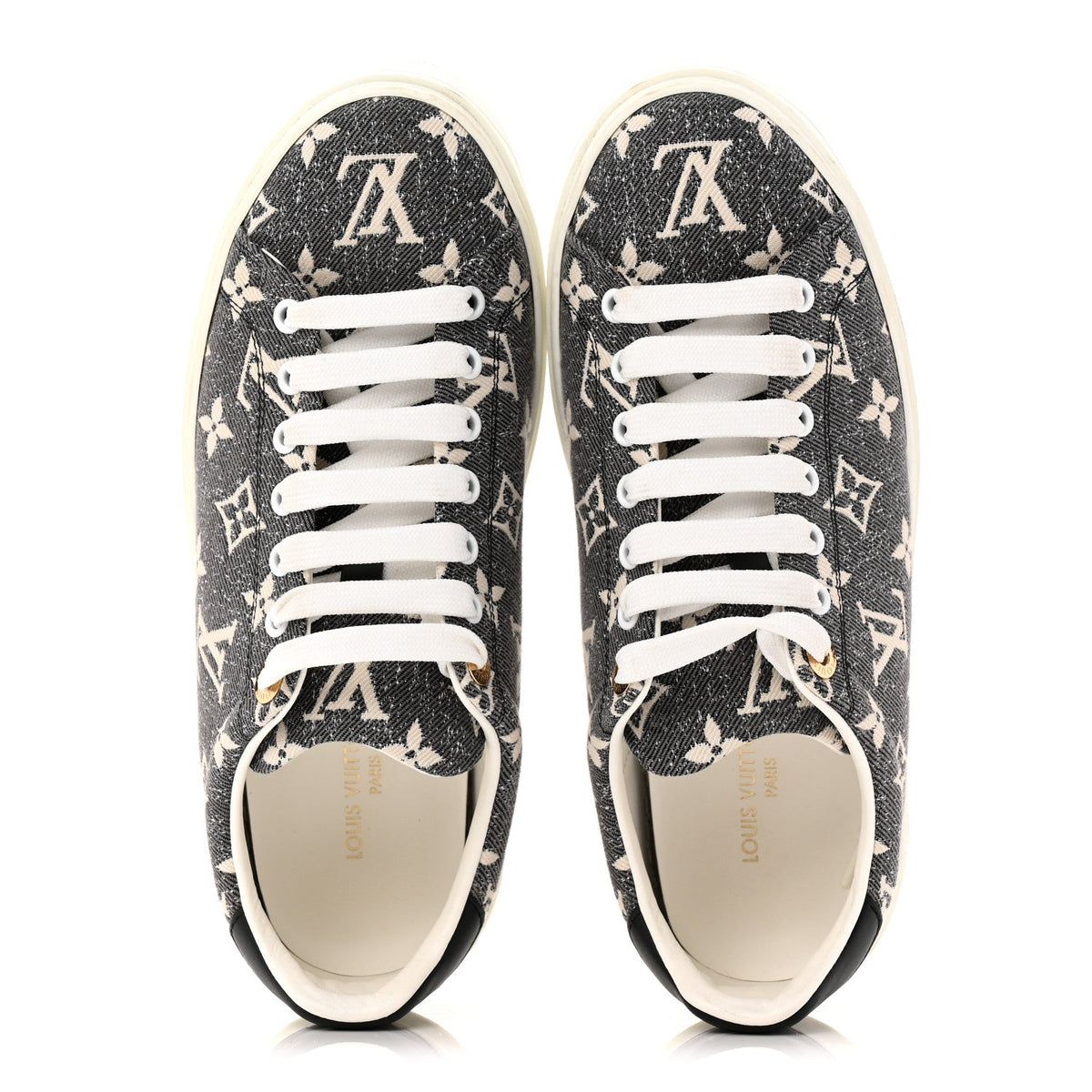 Denim Monogram Time Out Sneakers 39